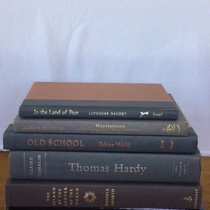stack of books:  GRAY